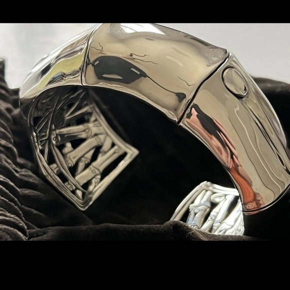 JOHN HARDY 30mm Bamboo 925 Genuine Silver Kick Cuff - Main Image